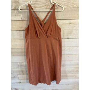 Patagonia  Light Orange Tank Dress Women's Large Organic Cotton